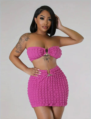 Pretty In Pink Skirt Set