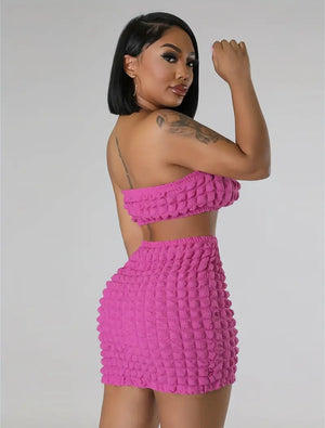 Pretty In Pink Skirt Set