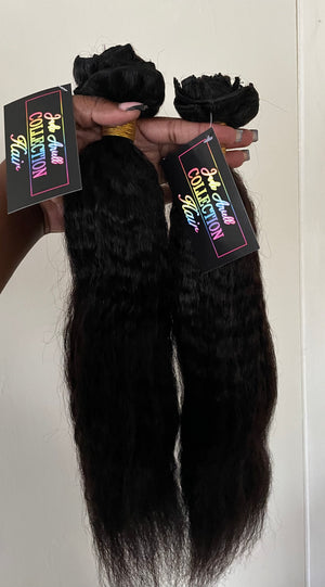 Kinky Straight Clip In Extensions