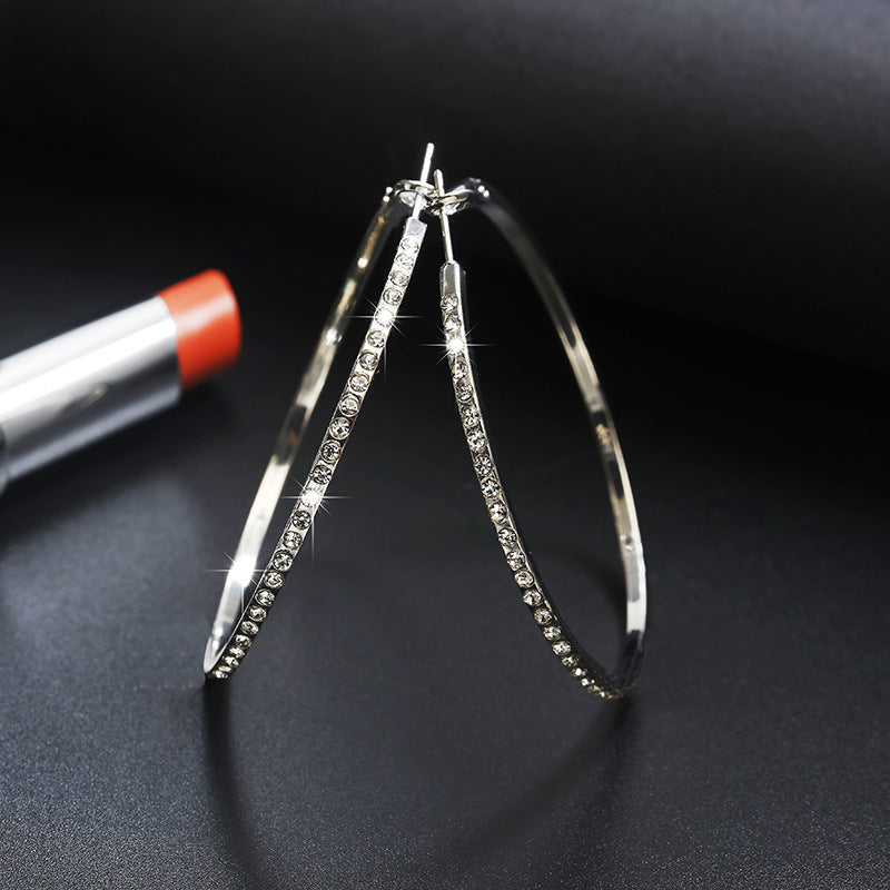 Diamond Hoop Earrings