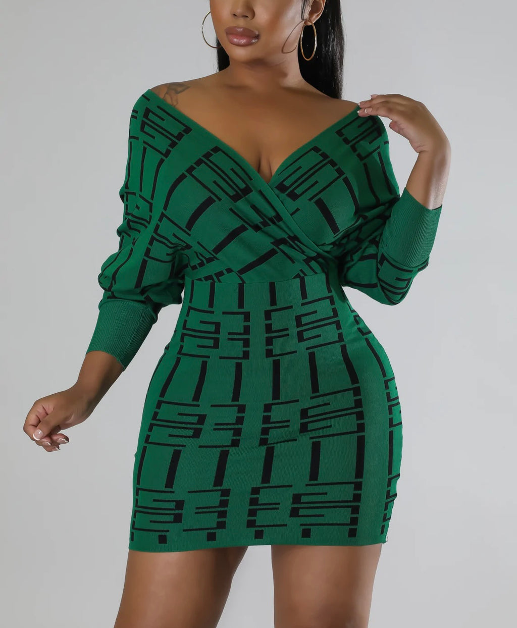 Exclusive Babe Off The Shoulder Dress
